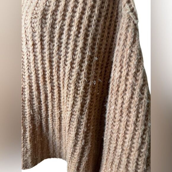 Free People Alpaca & Wool Blend Papaya Chunky Knit Sweater - Picture 7 of 12